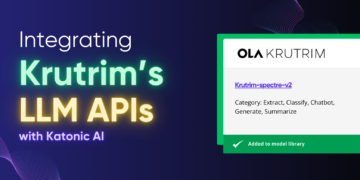 Integrating Krutrim’s LLM APIs with Katonic AI