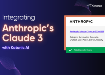 Integrating Anthropic’s Claude 3 with Katonic AI